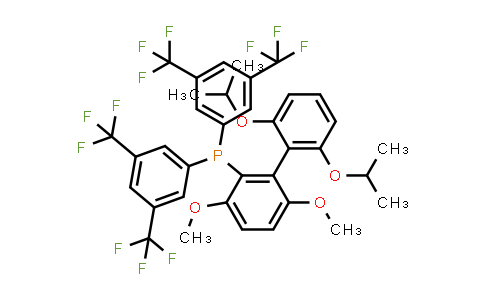 CAS No. 1810068-31-5, Bis[3,5-bis(trifluoromethyl)phenyl][3,6-dimethoxy-2',6'-bis(1-methylethoxy)[1,1'-biphenyl]-2-yl]phosphine