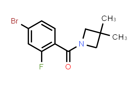 CAS No. 1810070-16-6, (4-Bromo-2-fluorophenyl)(3,3-dimethylazetidin-1-yl)methanone