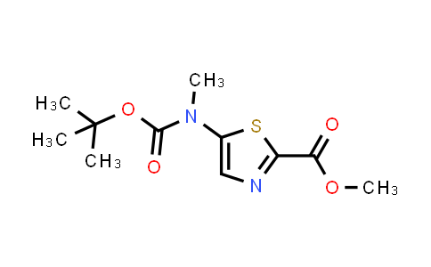 CAS No. 1810070-23-5, Methyl 5-{[(tert-butoxy)carbonyl](Methyl)amino}-1,3-thiazole-2-carboxylate