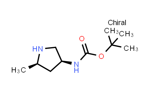 CAS No. 181141-39-9, tert-Butyl N-[(3S,5R)-5-methylpyrrolidin-3-yl]carbamate