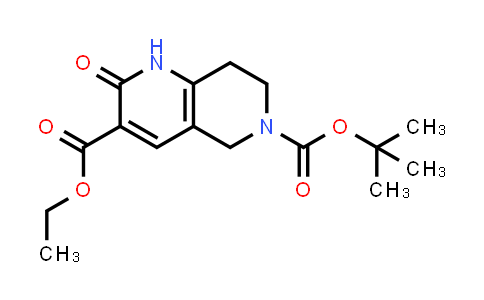 CAS No. 1812202-34-8, 6-(tert-Butyl) 3-ethyl 2-oxo-1,5,7,8-tetrahydro-1,6-naphthyridine-3,6(2H)-dicarboxylate