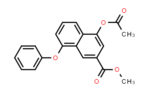 CAS No. 181258-94-6, 2-Naphthalenecarboxylic acid, 4-(acetyloxy)-8-phenoxy-, methyl ester