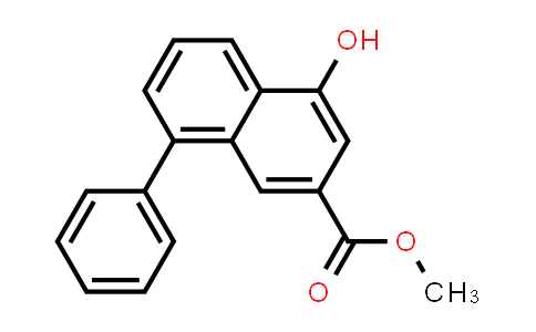 CAS No. 181258-99-1, 2-Naphthalenecarboxylic acid, 4-hydroxy-8-phenyl-, methyl ester