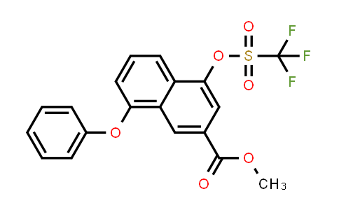 181259-00-7 | 2-Naphthalenecarboxylic acid, 8-phenoxy-4-[[(trifluoromethyl)sulfonyl]oxy]-, methyl ester