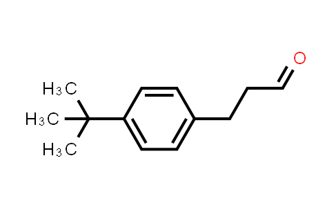 CAS No. 18127-01-0, Benzenepropanal, 4-(1,1-dimethylethyl)-