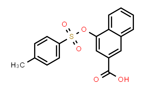 CAS No. 181280-81-9, 2-Naphthalenecarboxylic acid, 4-[[(4-methylphenyl)sulfonyl]oxy]-