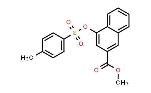 CAS No. 181280-82-0, 2-Naphthalenecarboxylic acid, 4-[[(4-methylphenyl)sulfonyl]oxy]-, methyl ester