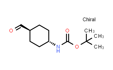 CAS No. 181308-57-6, tert-Butyl trans-4-formylcyclohexylcarbamate