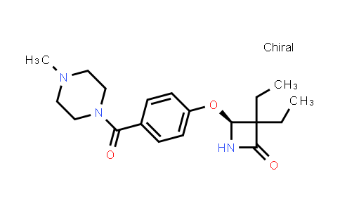 CAS No. 181481-54-9, (S)-3,3-diethyl-4-(4-(4-methylpiperazine-1-carbonyl)phenoxy)azetidin-2-one