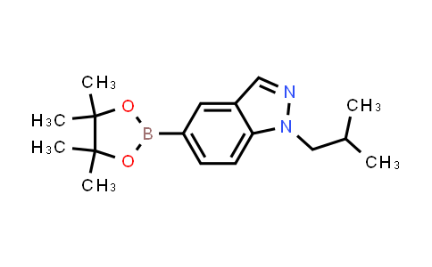 CAS No. 1815595-36-8, 1-(2-Methylpropyl)-5-(4,4,5,5-tetramethyl-1,3,2-dioxaborolan-2-yl)-1H-indazole