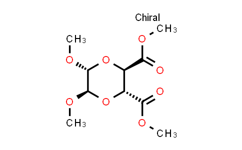CAS No. 181586-74-3, Dimethyl (2R,3R,5R,6R)-5,6-dimethoxy-1,4-dioxane-2,3-dicarboxylate