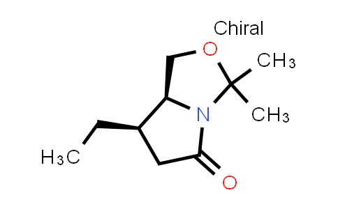CAS No. 1817631-47-2, (7R,7aS)-7-Ethyl-3,3-dimethyl-hexahydropyrrolo[1,2-c][1,3]oxazol-5-one