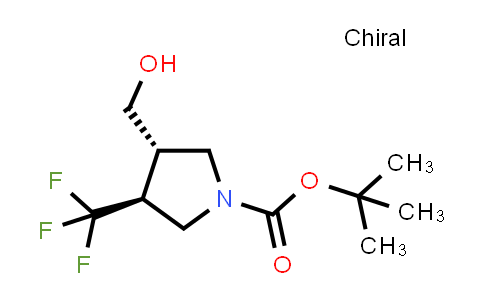 CAS No. 1817633-15-0, tert-Butyl trans-3-(hydroxymethyl)-4-(trifluoromethyl)pyrrolidine-1-carboxylate