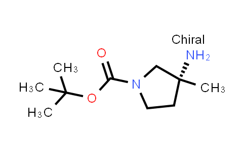 CAS No. 1817789-07-3, (R)-tert-Butyl 3-amino-3-methylpyrrolidine-1-carboxylate