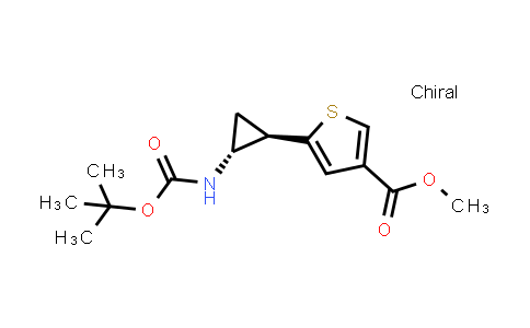 CAS No. 1818257-77-0, Methyl 5-((1R,2R)-2-((tert-butoxycarbonyl)amino)cyclopropyl)thiophene-3-carboxylate