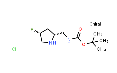 CAS No. 1818843-16-1, tert-Butyl N-{[(2R,4R)-4-fluoropyrrolidin-2-yl]methyl}carbamate hydrochloride