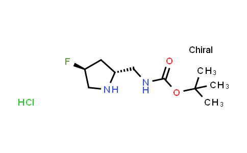 CAS No. 1818843-18-3, tert-Butyl N-{[(2R,4S)-4-fluoropyrrolidin-2-yl]methyl}carbamate hydrochloride