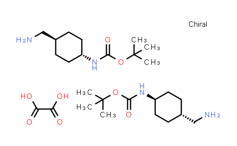 CAS No. 1818847-56-1, N-[trans-4-(Aminomethyl)cyclohexyl]-carbamic acid 1,1-dimethylethyl ester hemioxalate