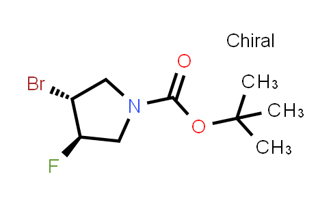CAS No. 1818847-67-4, rel-tert-Butyl (3R,4R)-3-bromo-4-fluoropyrrolidine-1-carboxylate