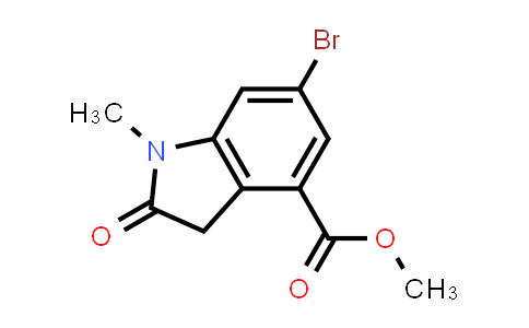 CAS No. 1818847-70-9, Methyl 6-bromo-1-methyl-2-oxo-2,3-dihydro-1H-indole-4-carboxylate