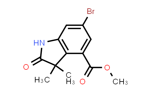 CAS No. 1818847-76-5, Methyl 6-bromo-3,3-dimethyl-2-oxoindoline-4-carboxylate