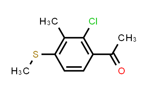 CAS No. 181997-71-7, 1-(2-Chloro-3-methyl-4-(methylthio)phenyl)ethanone