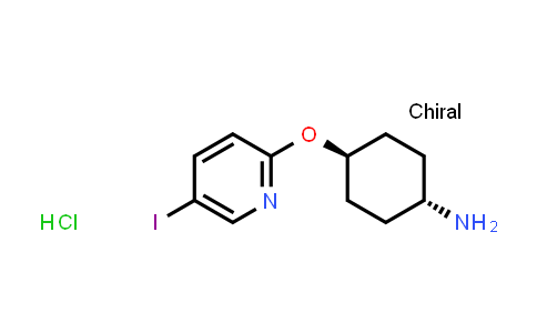 CAS No. 1820572-09-5, trans-4-[(5-Iodopyridin-2-yl)oxy]cyclohexan-1-amine hydrochloride