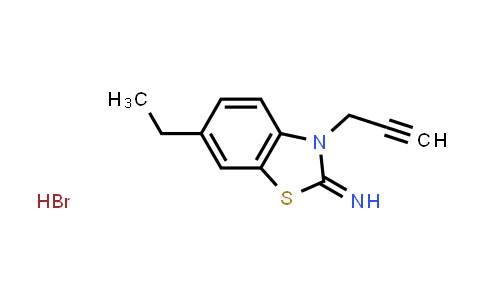 CAS No. 1820586-96-6, 6-Ethyl-3-(prop-2-yn-1-yl)benzo[d]thiazol-2(3H)-imine hydrobromide