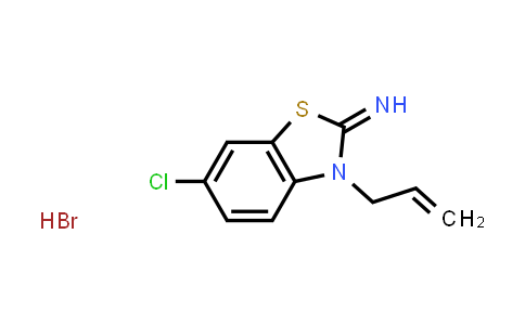 CAS No. 1820587-63-0, 3-Allyl-6-chlorobenzo[d]thiazol-2(3H)-imine hydrobromide