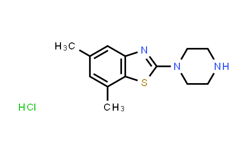 CAS No. 1820604-20-3, 5,7-Dimethyl-2-piperazin-1-yl-1,3-benzothiazole hydrochloride