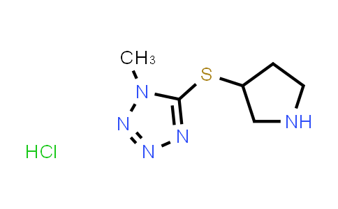 CAS No. 1820608-36-3, 1-Methyl-5-(pyrrolidin-3-ylsulfanyl)-1H-1,2,3,4-tetrazole hydrochloride