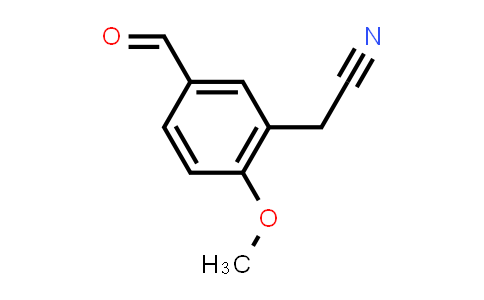 CAS No. 1820608-72-7, 2-(5-Formyl-2-methoxyphenyl)acetonitrile