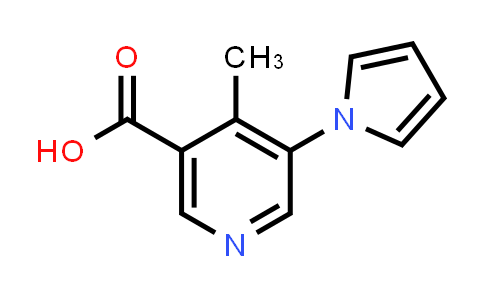 CAS No. 1820609-10-6, 4-Methyl-5-(1H-pyrrol-1-yl)nicotinic acid