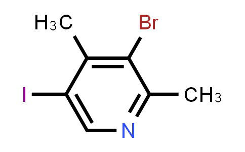 CAS No. 1820612-73-4, 3-Bromo-5-iodo-2,4-dimethylpyridine