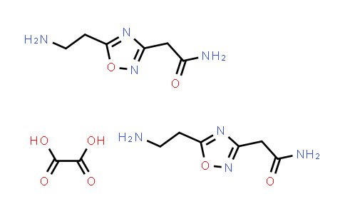 CAS No. 1820614-77-4, 2-(5-(2-Aminoethyl)-1,2,4-oxadiazol-3-yl)acetamide hemioxalate