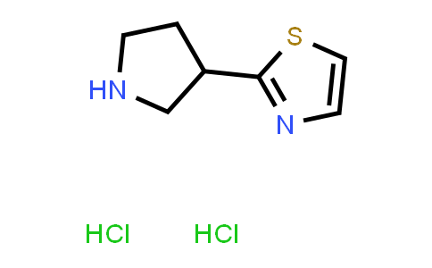 CAS No. 1820618-32-3, 2-(Pyrrolidin-3-yl)thiazole dihydrochloride