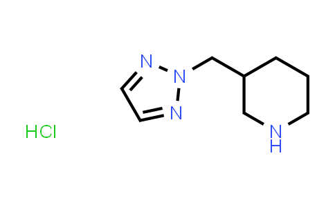 CAS No. 1820639-22-2, 3-((2H-1,2,3-Triazol-2-yl)methyl)piperidine hydrochloride