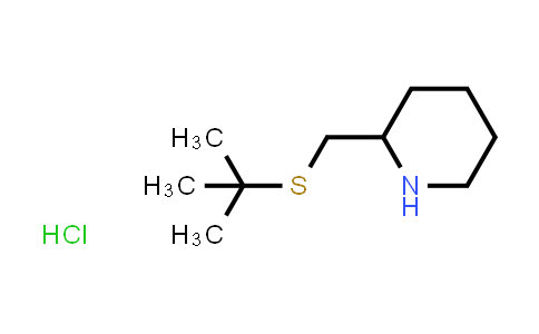 CAS No. 1820639-50-6, 2-[(tert-Butylsulfanyl)methyl]piperidine hydrochloride