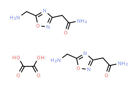 CAS No. 1820639-54-0, 2-(5-(Aminomethyl)-1,2,4-oxadiazol-3-yl)acetamide hemioxalate