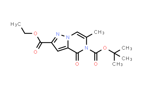 CAS No. 1820647-45-7, 5-tert-Butyl 2-ethyl 6-methyl-4-oxopyrazolo[1,5-a]pyrazine-2,5(4H)-dicarboxylate