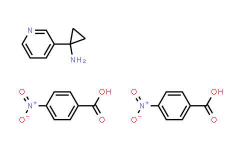 CAS No. 1820650-49-4, 1-(Pyridin-3-yl)cyclopropan-1-amine bis(4-nitrobenzoate)