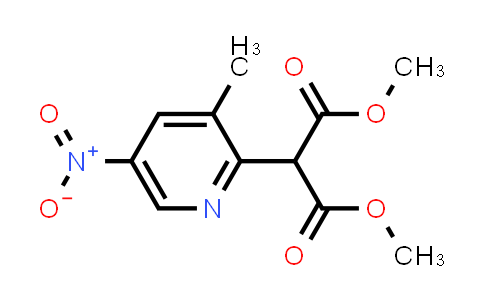 CAS No. 1820651-14-6, Dimethyl 2-(3-methyl-5-nitropyridin-2-yl)malonate