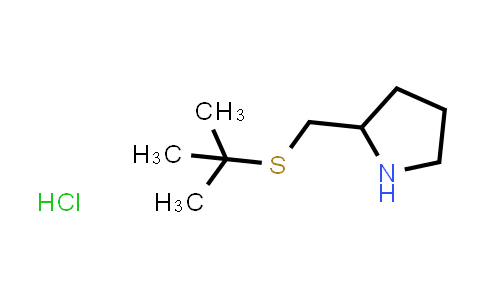 CAS No. 1820665-71-1, 2-[(tert-Butylsulfanyl)methyl]pyrrolidine hydrochloride