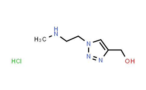 CAS No. 1820666-15-6, (1-(2-(Methylamino)ethyl)-1H-1,2,3-triazol-4-yl)methanol hydrochloride