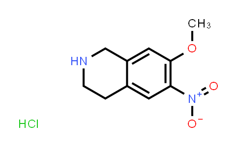 CAS No. 1820687-16-8, 7-Methoxy-6-nitro-1,2,3,4-tetrahydroisoquinoline hydrochloride