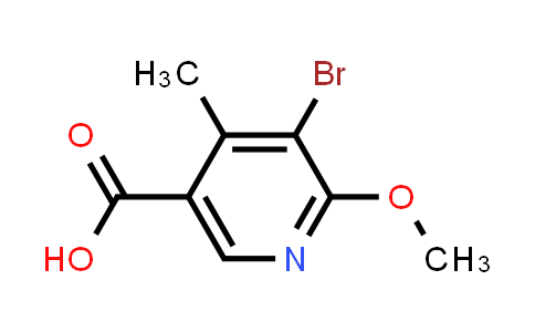 CAS No. 1820687-27-1, 5-Bromo-6-methoxy-4-methylnicotinic acid