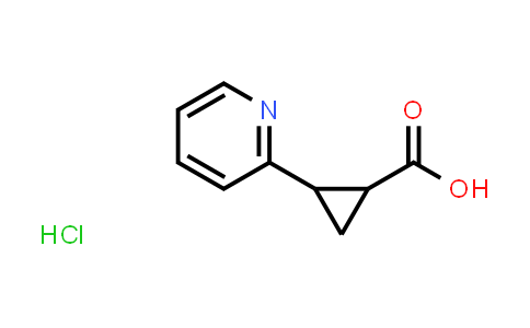 CAS No. 1820687-69-1, 2-(Pyridin-2-yl)cyclopropane-1-carboxylic acid hydrochloride