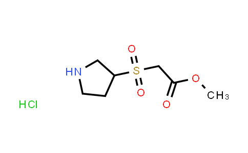 CAS No. 1820687-97-5, Methyl 2-(pyrrolidine-3-sulfonyl)acetate hydrochloride