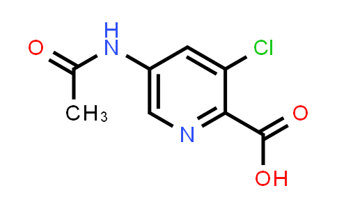 CAS No. 1820703-51-2, 5-Acetamido-3-chloropicolinic acid