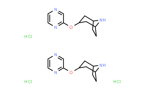 CAS No. 1820706-32-8, 3-(Pyrazin-2-yloxy)-8-azabicyclo[3.2.1]octane sesquihydrochloride